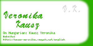 veronika kausz business card